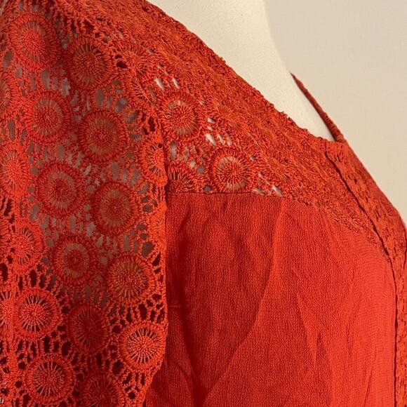 Altar'd State Red Boho Peasant Dress | Size M - Picture 6 of 7